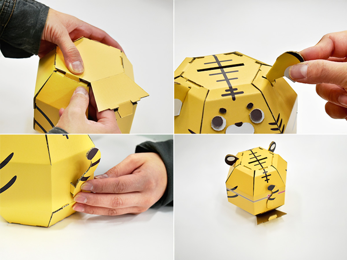 寅のだるま貯金箱「とらまる」の画像2