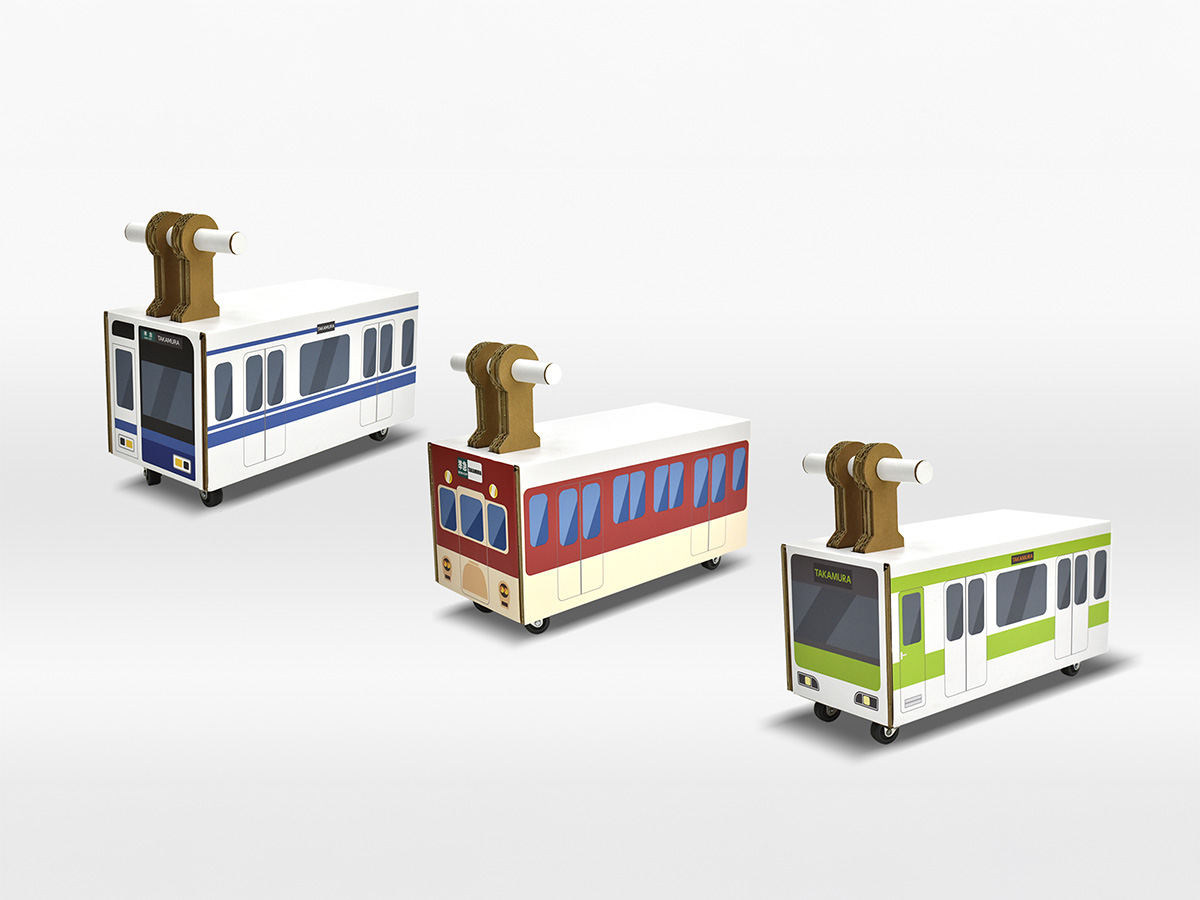 ダンボールコロコロ電車の画像1
