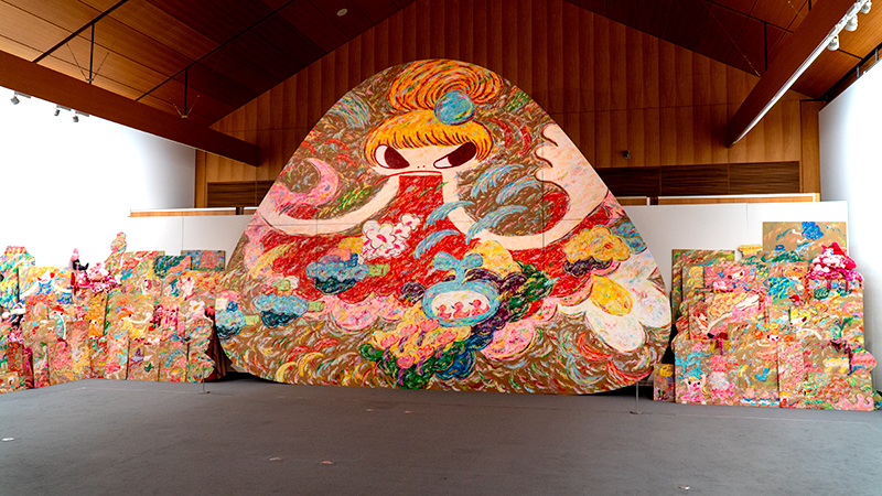 魔法の手 ロッカクアヤコ作品展（千葉県立美術館）展示の巨大作品 